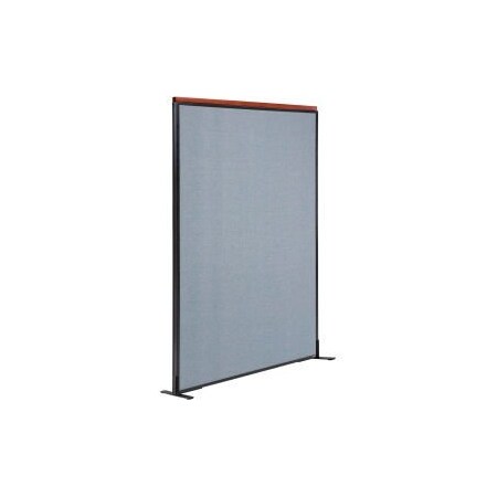 Interion    Deluxe Freestanding Office Partition Panel, 48-1/4W X 97-1/2H, Blue